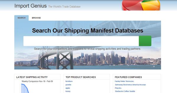 Import Genius adds new 'Free Search' feature to line of International Trade tools